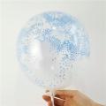 Set of 5 Transparent Latex Balloons with magical Foam Fill - Perfect for Birthday & Baby Shower Parties and Celebrations. 