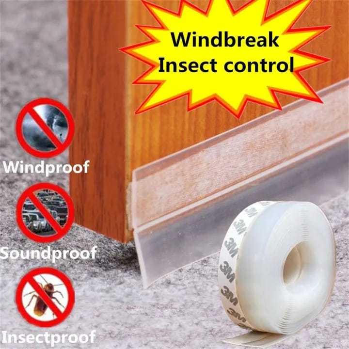 Wind Doder 5M Flexible Door Bottom Sealing Strip Mosquito and Mouse Kitchen ...