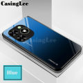 For infinix Smart 8 Pro Case Gradient Mirror Tempered Glass Protector Hard Cover For infinix Smart 8 Pro Back Cover Phone Cases. 