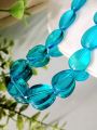 15 Glass Crystal Transparent Multicolor 18mm Droplet Beads for DIY, Jewelry Making, Crafting – 18mm Drop Shape Beads | 26 pcs Mix Set. 