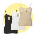 SHOPBOP Pack of 3 Camisole for Girls Tanktops for women Shameez Thin Straps Stretchable Cotton Women Tops. 
