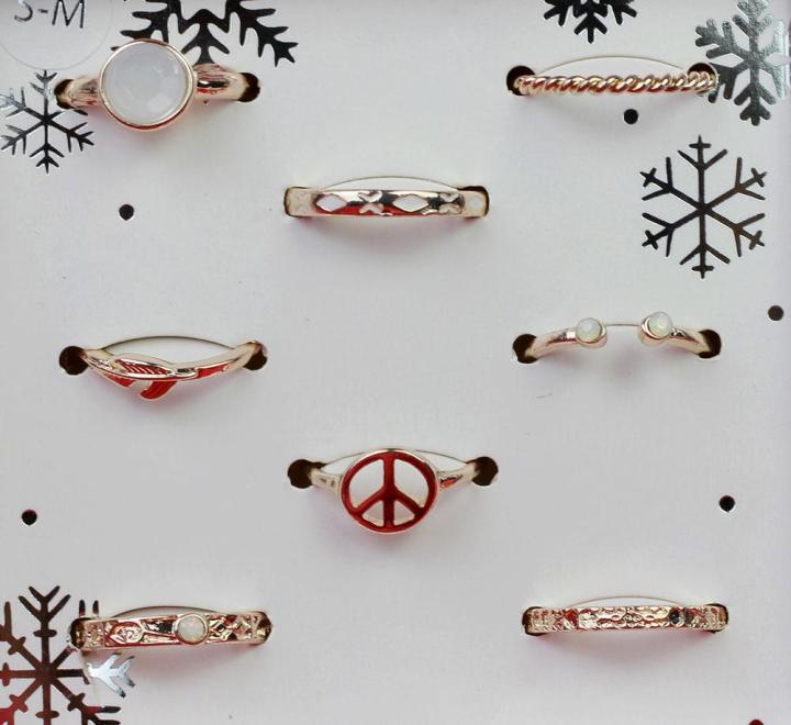 Pack%20Of%20Eight%20Lovisa%20Gold%20Plated%20Rings%20Set%20-%20Image%204