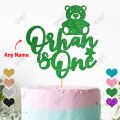 PERSONALISED Turns One Glitter Cake Topper For Party Celebration, Boy or Girl First Birthday Toppers, Customized topper with ANY Color, ANY NAME, ANY AGE. 