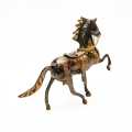 Brass Horse/Pakistani Handmade/Handcrafted Brass Horse Statues/Best For Homedecor/Best For Office Desk/Best Gift Item (Size: 8 inch). 