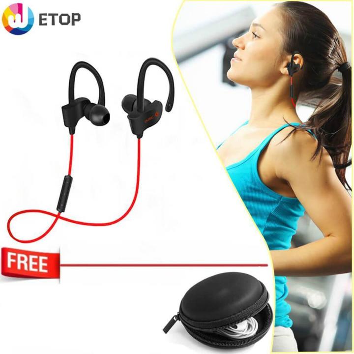 Bluetooth Wireless Headphones Sport Workout Ear buds Gym In Ear Headsets Running Earphones Sweatproof Earbuds with Free Earphone Case