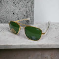 American Optical Fashion Army MILITARY AO Pilot Sunglasses. 