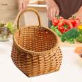 Kitchen Storage Basket Woven Hanging Baskets for Vegetables Sundries Cabinet. 
