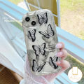 MissConnie Art Fashion Graffiti Creativity Case for Infinix Smart 6 7 5 6 Plus Hot 11 10 20 9 8 12 30 Play Hot 9 10Lite 8 30i Note 12 G96 Night Starry Sky Moon Butterfly 3D Wavy Curved Edge Soft Cover. 