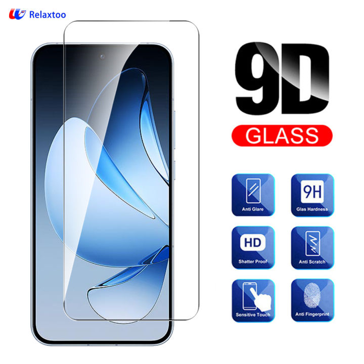 Relaxtoo For Oppo Reno13 1Pcs HD Screen Protector Tempered Glass For Reno 13 CPH2689 PKM110 Full Cover Front Glass Drop Resistant
