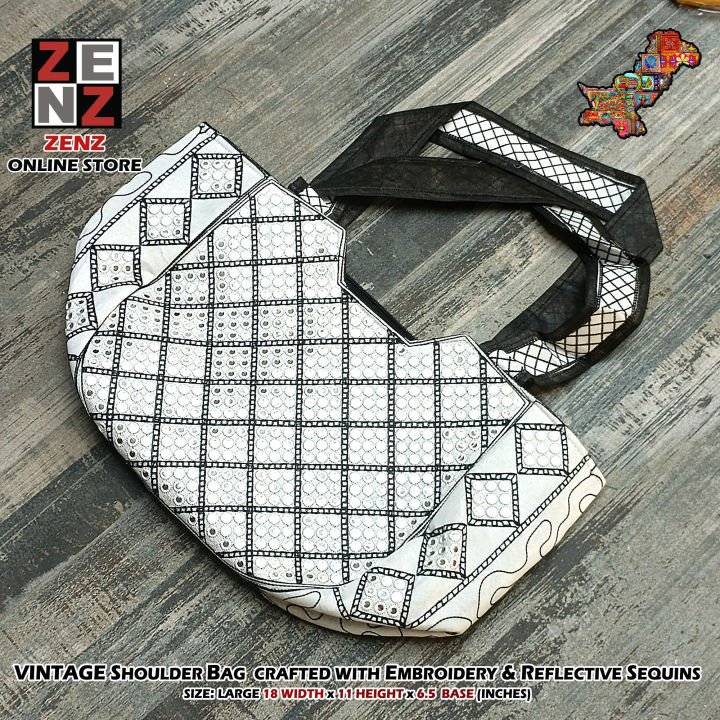 Pakistani%20Sindhi%20Fashion%20Traditional%20Wear%20Embroidered%20Large%20Purse%20Shoulder%20Hand%20Boho%20Bag%20for%20Adult%20Females%20Girls%20Women%20%20Vintage%20ZENZ%20-%20Image%202