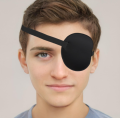 Lazy Eye Patches for Left or Right Eyes, Black. 