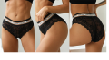 FINETOO Women Net Lace Panties Sexy Women Lace Panties Temptation Low Rise Panties Transparent Underwear Female Lingerie Ladies Undergarments Briefs Panty for Girls green. 