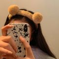 Cartoon Sweet Cute Plush Bear Ears White Coffee Color Girls Headband/ Loved Bear Ears Styling Fluffy Plush Wash Face Head Hoop. 