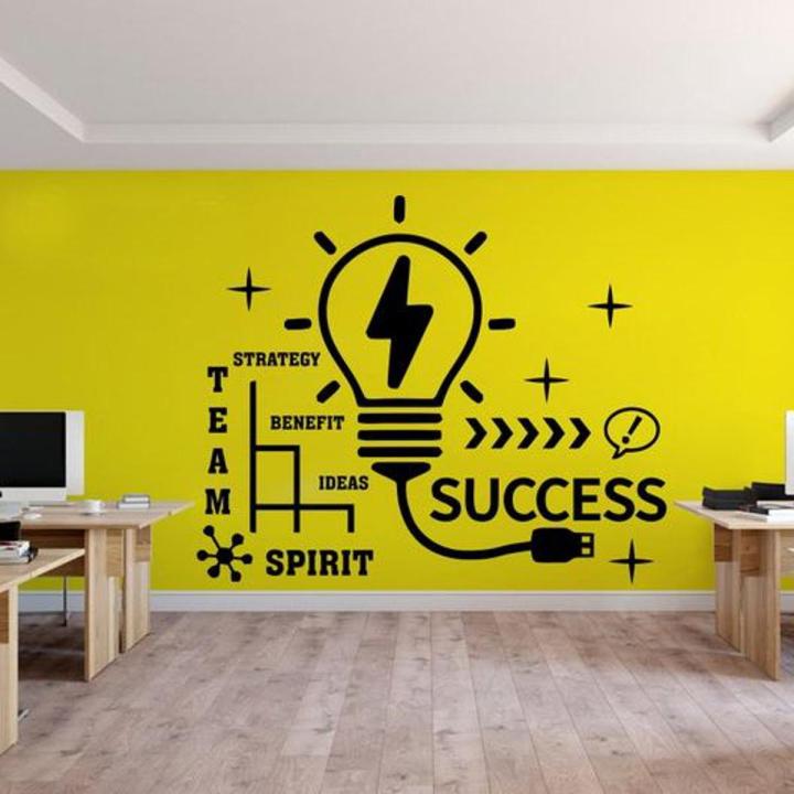 Office Decor Office Quotes office stickers Office Wall Art Gifts Home Office Quote Teamwork Leadership Motivation Business Vinyl 455ER