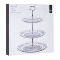 Clear Glass 3 Tier Cake Stand. 