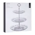 Clear Glass 3 Tier Cake Stand. 