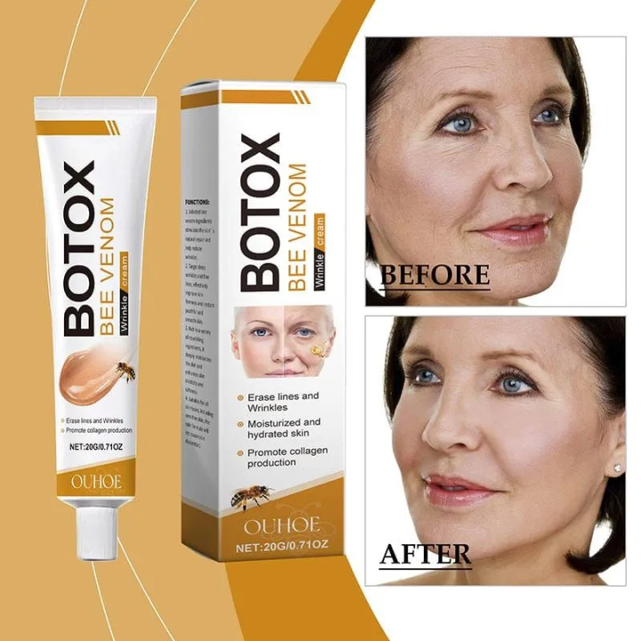 Botox Bee Venom Wrinkle Cream - Anti Aging And Collagen Boosting - 20g