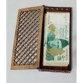 Wooden money envelop for a gift. 