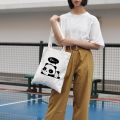 READY STOCK Cute Panda Print Shoulder Bag Beg Canva Tote Women's Sling Bag Handbags Tangan Wanita Perempuan Casual. 