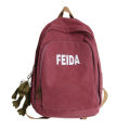 Canvas Backpack WomenAesthetic Solid Simple Design Girl Students Knapsack Bag for Lady Men Couples Backpack for School Books. 