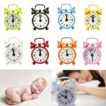 Fashion Lovely Cartoon Dial Number Round Desk Alarm Clock For Kid Home Decor. 