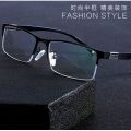 Business glasses frame half-frame myopia glasses frame for men with prescription light and can be equipped with glasses finished glasses myopia glasses. 