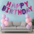 24Pcs Happy Birthday Decoration Set – Premium Latex Balloons with Happy Birthday Foil Alphabet Arch for Party Décor Set For Boys & Girls. 