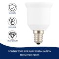 E12 to E27 Socket Light Bulb Lamp Holder Adapter Plug Extender Lampholder--white. 