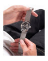 Guess Mens Silver Stainless Steel Case Silver Dial Silver Mesh Stainless Steel Bracelet Watch-GW0538G1. 