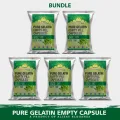 Pure Gelatin Empty Pills Capsule Shells Halal Powder & Herb Filling 500 pcs. 