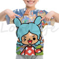 Toca Life world kids T shirt Harajuku o-neck boys T-shirts Kawaii girls tee shirt children clothes Toca Boca print T-shirt tops. 