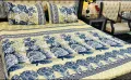 3PCS VERSACE DESIGN BEDSHEET SET KING SIZE- 100% PURE COTTON SATIN BEDSHEET FOR DOUBLE BED KING- PRINTED DESIGN BEDSHEET SET WITH PILLOW COVERS. 