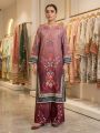 Women's 2 Piece Stitched Printed Co-Ord Set - Long Shirt & Wide Leg Trouser. 