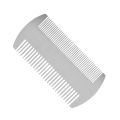 2X Dual Action Stainless Steel Edc Credit Card Size Comb Wallet Comb Pocket Comb Anti-Static Hair Comb for Man. 