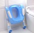 Children Toilet Training Seat With Padded Seat, Toilet Seat With Step Stool Ladder. 