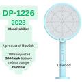 DP Mosquito KiIIer 3 in 1 Foldable & Rechargeable Racket Bug Zapper Trap  Mosquito Killer Lamp Electric Shocker Note random color will be deliver. 