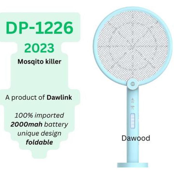 DP Mosquito KiIIer 3 in 1 Foldable & Rechargeable Racket Bug Zapper Trap  Mosquito Killer Lamp Electric Shocker Note random color will be deliver