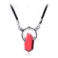 Trendy Dmc Devil Maycry 5 Dante Pendant Necklace Red Blue Gem Cosplay Necklaces Long Rope Chain Vintage S For Men. 