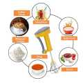 Semi Mixer Egg Beater Manual Self Turning Stainless Steel Whisk Hand Blender Egg Cream, Easy flow blender 5x faster. 