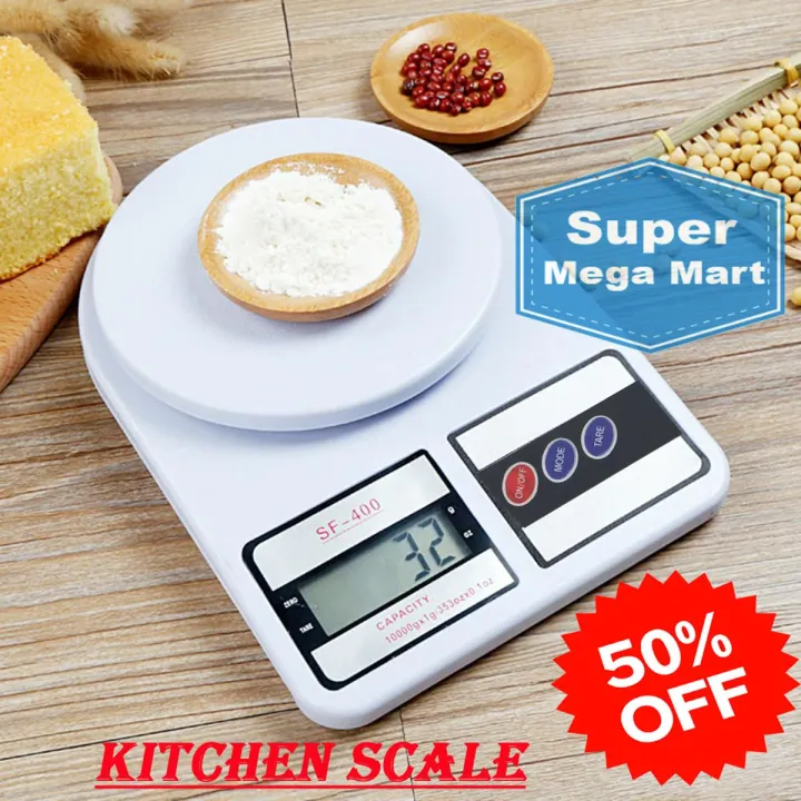 10kg Digital Electronic Kitchen Scale , Mini Weight Machine , Multifunction Food Weighing Scale, Measuring Scaling Machines , Vegetable Dry Fruit Scales Portable Liquid Kitchen Weighing Household Food Cooking Scales , Capacity 1000gX1g / 353ozX0.1oz