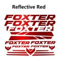 FOXTER Bike Carbon Fiber Vinyl Sticker Decal for Mountain Bike Stickers and Road Cycling Decals. 