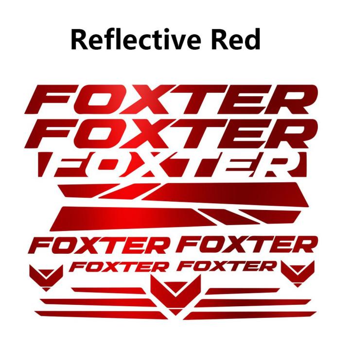 FOXTER Bike Carbon Fiber Vinyl Sticker Decal for Mountain Bike Stickers and Road Cycling Decals