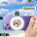 RMG TRADERS PLOKMA Ready Stock U20 Ring LED Selfie Mirror Clip HP Practical Clip-On Mirror for Selfies & Content Creation. 