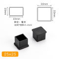 Plastic square tube plug coat chair foot pad stainless steel galvanized tube tube plug plastic inner plug table foot pad mute. 