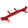 For 1/12 MN128 Shepherd Remote Control Car Replacement Parts Accessories 6061 Aluminum Upgrade Rear Bumper Bumper Guard Red. 