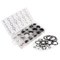 300 Piece C-Clips External Snap Ring Black Washer Hardware Cir Clip Retaining Ring Set For Industrial Fasteners 18 Sizes. 
