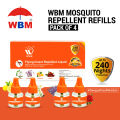 (Pack of 4) WBM Mosquito Liquid Refill 240 Nights Protection - 45 ml | Mosquito Repellent liquid. 