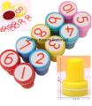 Set of 10pcs Number Stamp 1 to 10 Appreciation Stamps. 