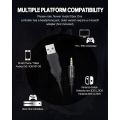 EasySMX Gaming Headset Xbox One Headset, PS4 Headset with Noise Canceling Mic, PC Headset with LED Light, Compatible with PC, PS4, Xbox One Controller(Adapter Not Included), Nintendo Switch, Mac. 