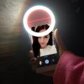 Lighting Night Darkness Selfie ring light Enhancing for Phone Supplementary USB charge LED Selfie Ring Light,b. 